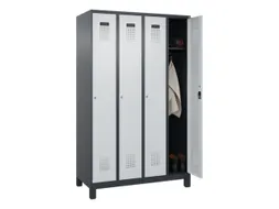 locker,HxBxD 1950x1200x500mm,4vak,vak B 300mm,cil.-slot,voeten