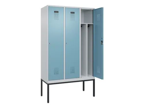 locker voor scheiding van kleding,HxBxD 2120x1200x500mm,3vak