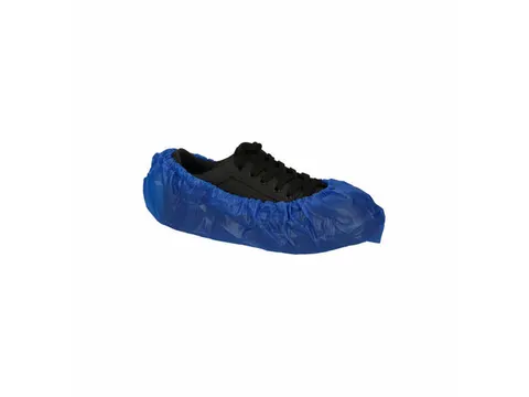 CPE schoenovertrek blauw 41x15cm 130mu 500 Stuks