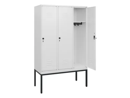 locker,HxBxD 1950x1200x500mm,3vak,vak B 400mm,draaigrendel