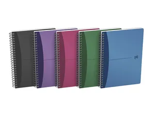 Spiraalblok Oxford Urban Mix A5 90vel ruit 5mm assorti - 14
