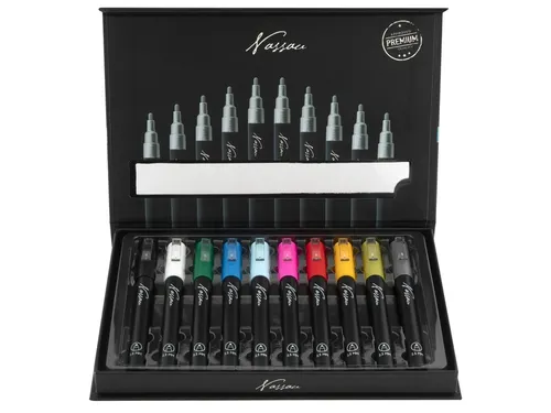Acrylmarker Nassau set à 10 kleuren