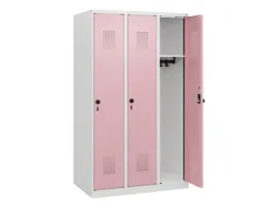 schoollocker,HxBxD 1530x900x500mm,3vak,vak B 300mm,draaigrendel