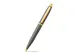 Balpen SHEAFFER VFM 9427 Glossy Light Gray met PVD Gold-Tone Trim