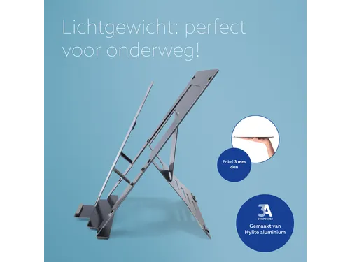 Laptopstandaard R-Go Riser Documenthouder Zwart