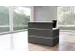 Balie Compleet 1350x 1015mm Recht Front Antraciet Bladen Wit