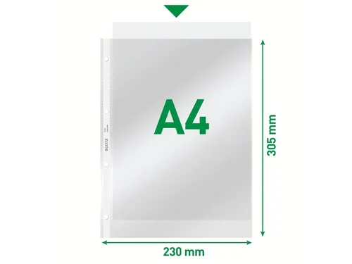 Showtas Leitz 4734 A4 4-gaats 0.08mm PVC glashelder