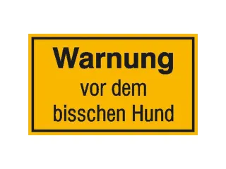aanwijzingsbord,Waarschuwing voor bijtende hond,aluminium gemerkt - 1