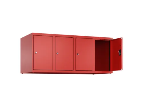 opzetkast,v. locker,4vak.,vak B 300mm,HxBxD 500x1200x500mm