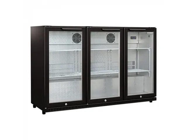 Display koeler 3-deurs ZWART