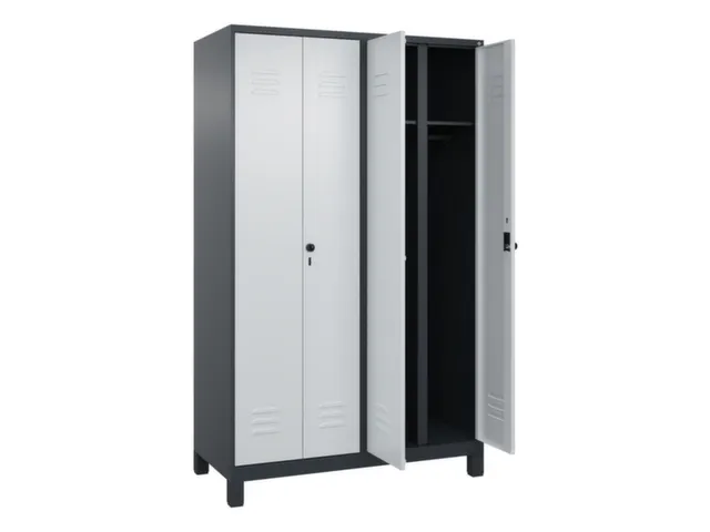 locker voor scheiding van kleding,HxBxD 1950x1200x500mm,4vak