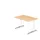 In hoogte verstelbaar bureau,HxBxD 680-850x1200x800mm,blad esdoorn