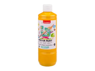 Plakkaatverf Bruynzeel geel fles à 500ml - 2