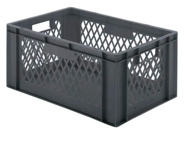 Euronorm-Stapelbak 61l H X L X B 320x600x400mm Grijs