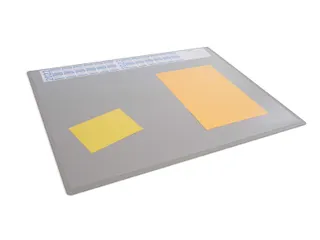 Schrijfonderlegger Grijs 650x500mm met transparant afdekvel - 2