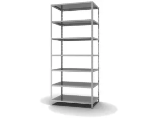 magazijnstelling,grondveld,HxBxD 3000x1300x800mm,vaklast 200kg - 2