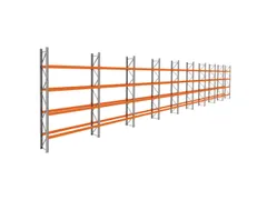 palletstelling,basis+8xaanbouw,HxBxD 4620x25300x750mm,vakl. 3000kg