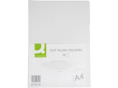 L-map A4 Transparant PP Glashelder 160 Micron Pak 10 Stuks