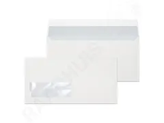 Dienstenvelop Venster Links 110x220mm Dl (ea5/6) Plakstrip Wit