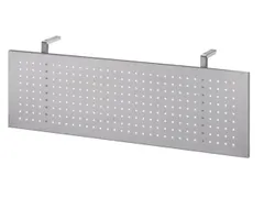 zichtscherm,v. bureau,HxB 350x1150mm,zilverkleurig