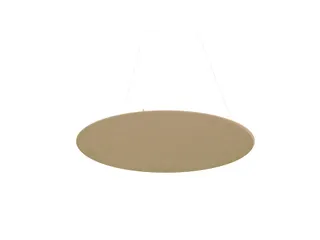 Akoestisch PET-vilt rond plafondpaneel Ø120cm Beige - 1