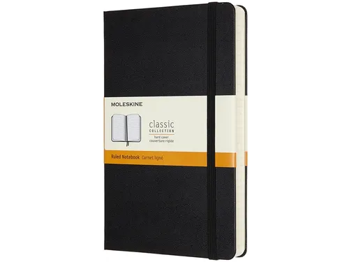Notitieboek Moleskine Expanded large 130x210mm lijn hard cover zwart