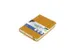 Carnet de croquis Kangaro A6 couverture rigide en PU jaune ocre avec 8