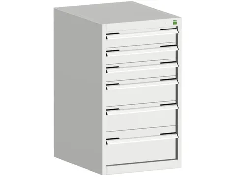 ladekast HxBxD 900x525x650mm 6laden romp RAL7035 front RAL7035