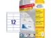 etiket Avery ILK 97x42,3mm 25 vel + 5 vel extra 12 etiketten per vel w