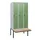 locker met bank,HxBxD 1950x900x815mm,3vak,vak B 300mm,draaigrendel