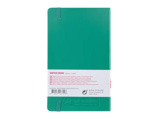 Schetsboek Talens Art Creation 80 vel 140gr 130x210mm woudgroen
