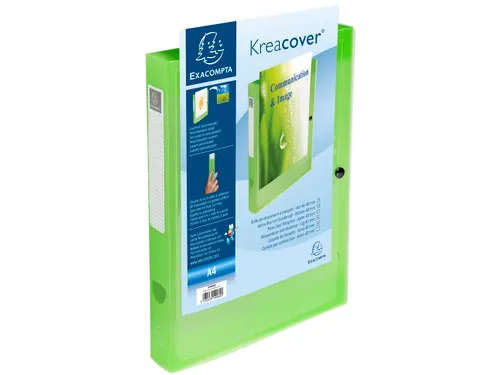 Klasseerdoos Elastobox A4 PP Kreacover rug 40mm assorti