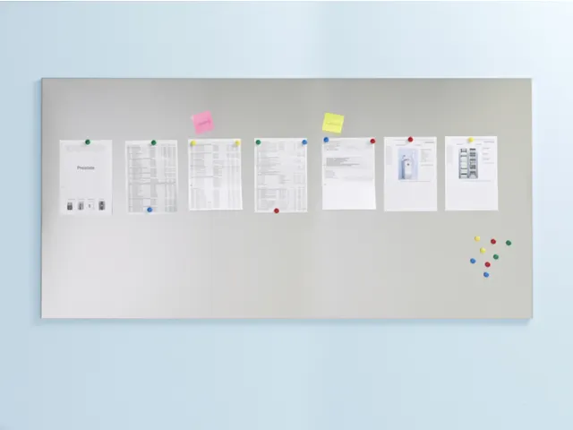 RVS plaat,HxB 970x1970mm,geborsteld,magnetisch