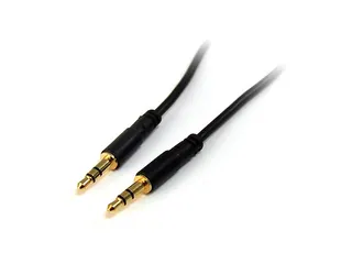 90cm Slim 3,5mm Stereo Audiokabel - M/M - 1