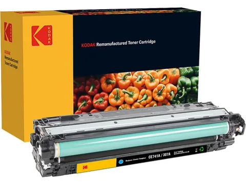 185H074102 KODAK HP CE741A CLJ toner cyaan rebuilt 7300pagina's