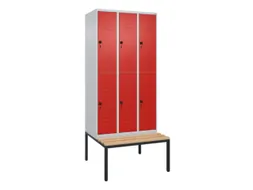 Dubbeldekse dekenkist,HxBxD 2120x900x815mm,3x2vak.,vak B 300mm