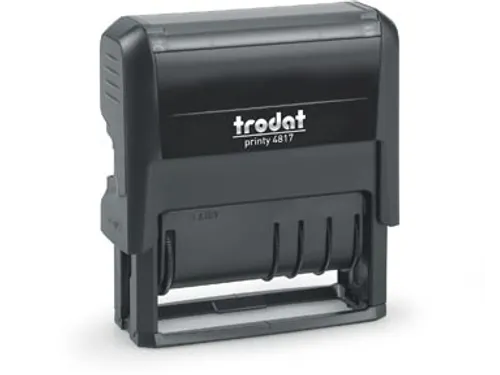 Tekststempel Met Datum Printy 4817 Woorden Frans zwart