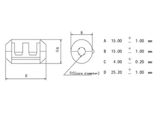Filter Voor Voedingskabels Ø4.0mm - 3