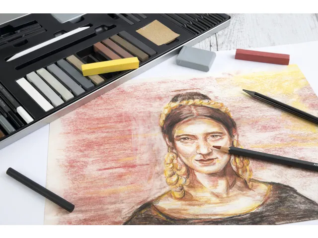 Tekenset Eberhard Faber Artist Color bliketui 37 stuks