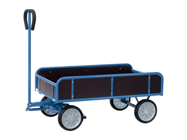 Handtrekwagen 4122V 400kg 945x545mm 4 Wanden Massief Rubber