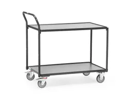 Lichte Tafelwagen 2740 Ral7016 300kg 2 Etages 850x500mm Houten Plaat