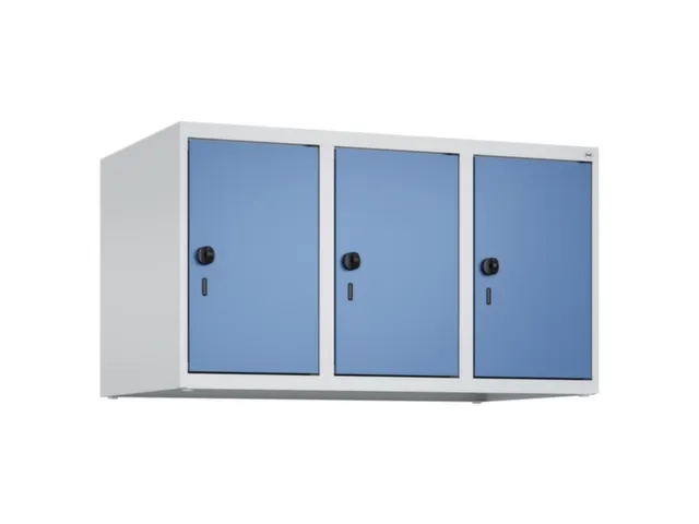 opzetkast,v. locker,3vak.,vak B 300mm,HxBxD 500x900x500mm,draaigrendel