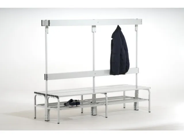 banc double,HxLxP 1650x1500x725mm,barres alu