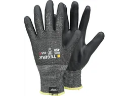 Tegera 450 snijbestendige nitril handschoenen, grijs, maat 7, per 12 p