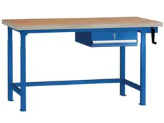 Werkbank 1500mm Hydraulisch Verstelbaar 750-950mm 1lade Ral5012