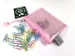 Pochette à fermeture éclair Foldersys EVA A7 sans PVC rose pastel