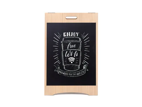 Krijtstoepbord Economy Houten A-Bord 55x82cm