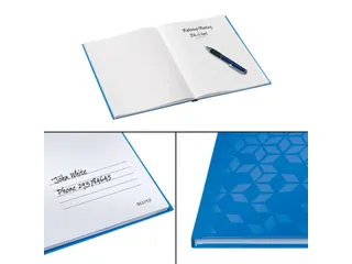 Notitieboek Leitz WOW A4 lijn blauw - 6