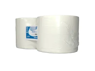 Euro Industriepapier Poetspapier 100038 cellulose 2-laags Wit 2 Rol - 1