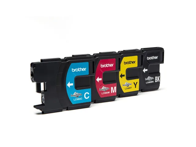 Inktcartridge Brother LC-980VALBP zwart + 3 kleuren